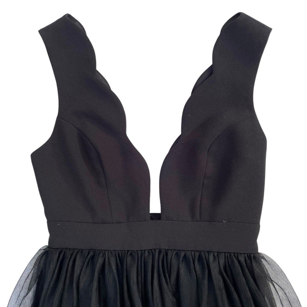 BCBGeneration Black Tulle Maxi Dress XS Backless Balletcore Prom Cocktaill - Picture 3 of 16
